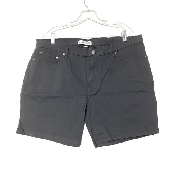 Amazon Essentials Chino Shorts Women's Size 38W Gray Summer Casual Pockets - Picture 1 of 10